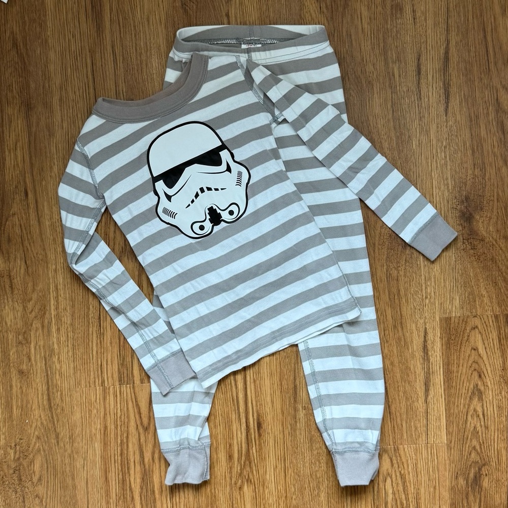 Hanna Andersson Star Wars Striped Stormtrooper Pajama Set